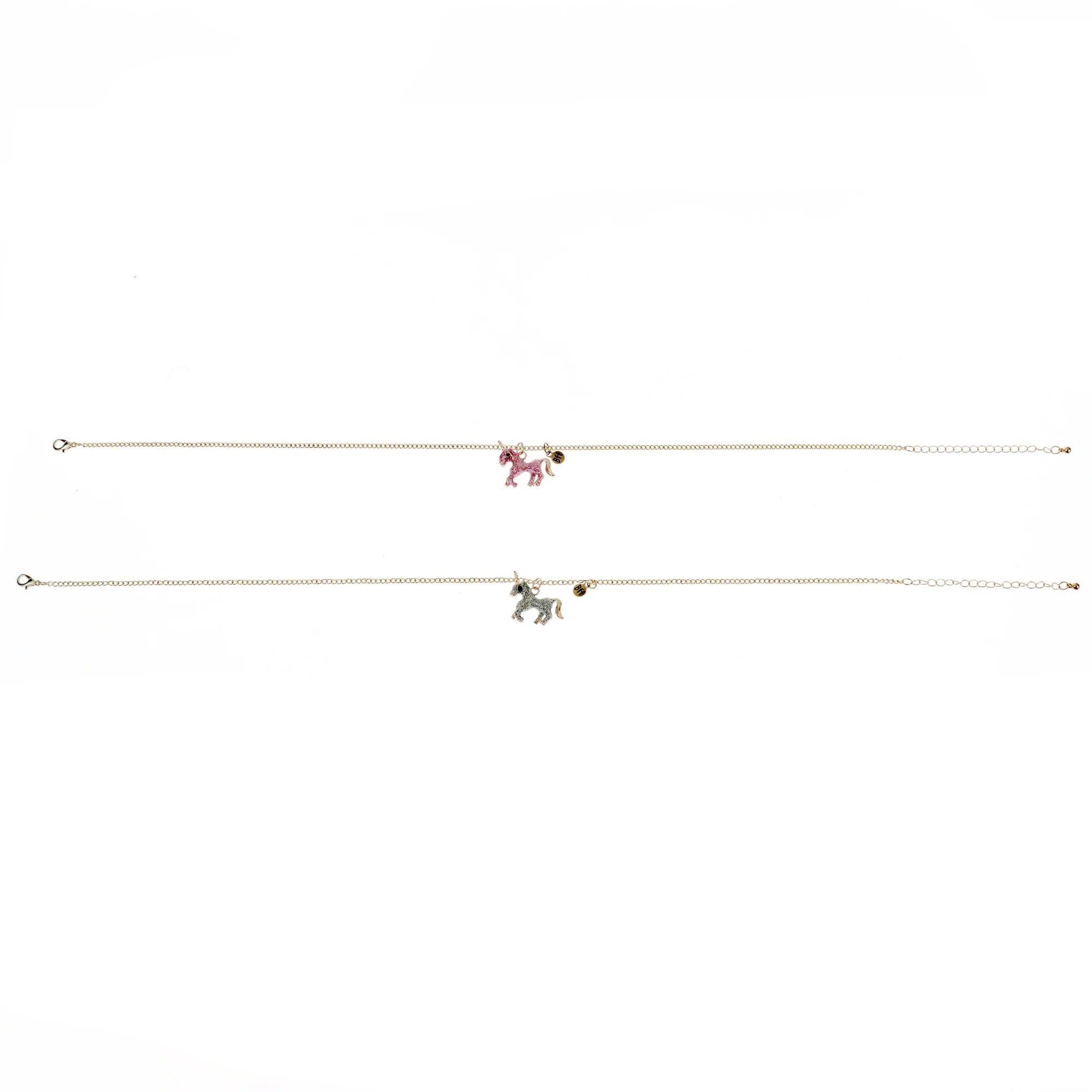Wonder Nation Kids Glitter Unicorn BFF Necklace Set – 2 Pack