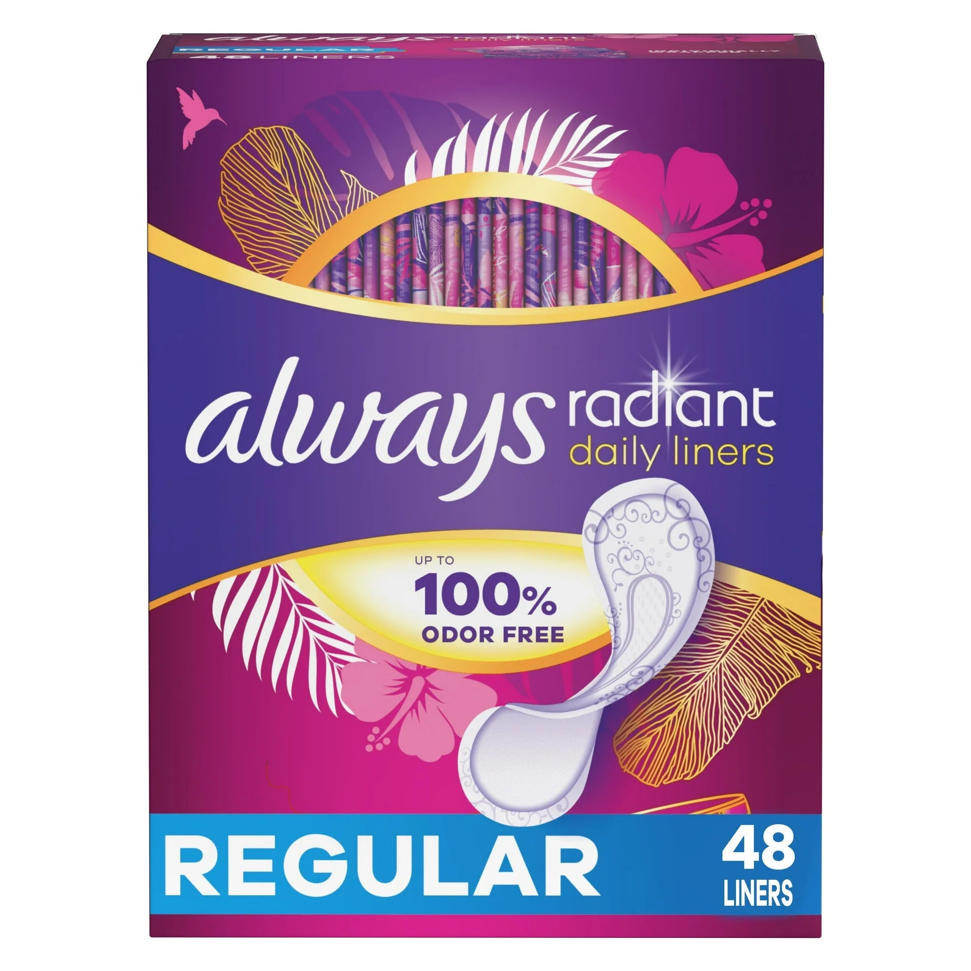 Always Radiant Daily Liners Light Absorbency