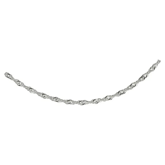 Brilliance 1.8mm Sterling Silver Singapore Chain – 20" Italy