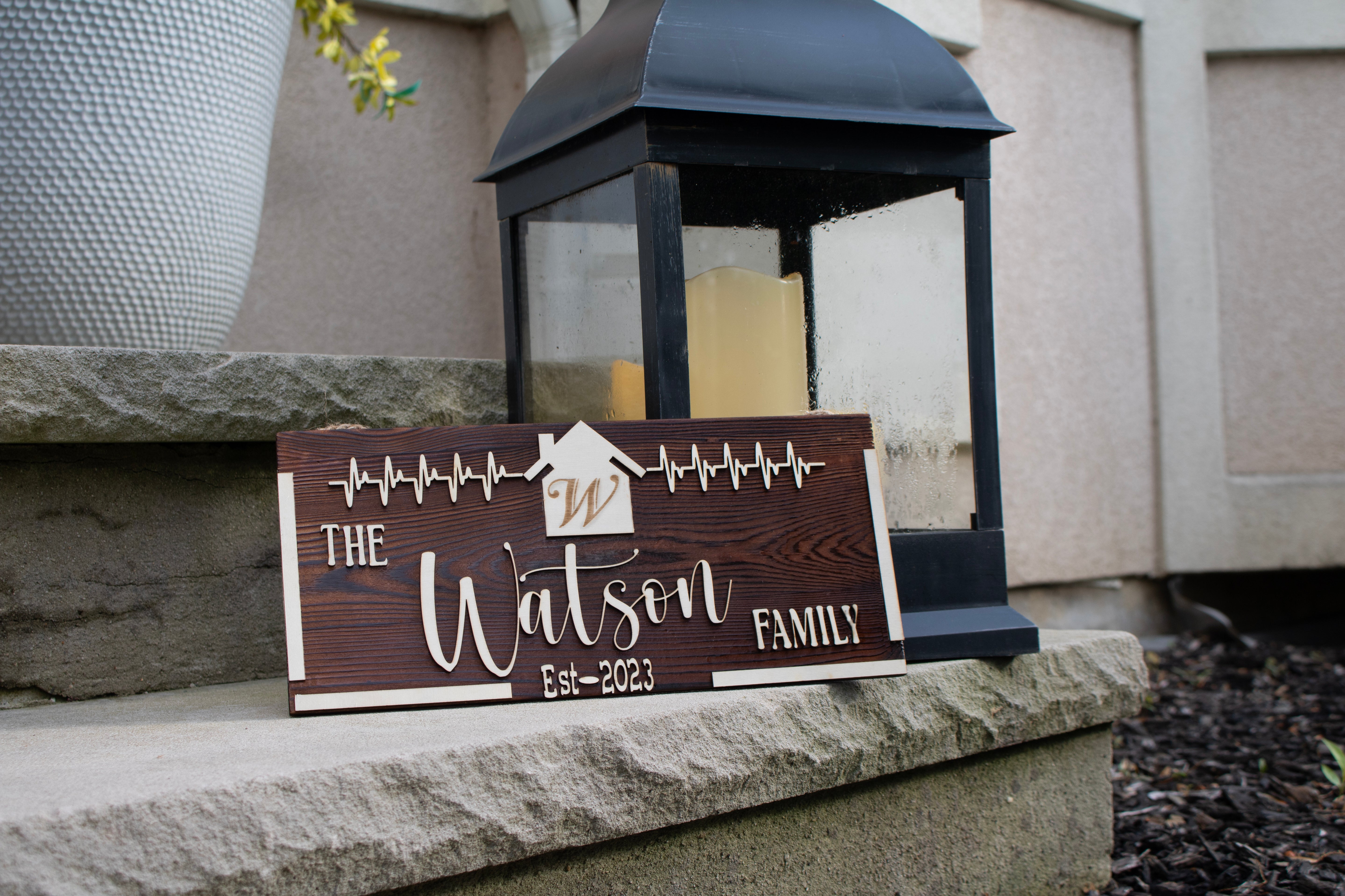 Custom Wood Family Last Name Sign | Personalized Farmhouse Décor | Rustic 3D Pallet Established Sign | Personalized Wedding Gift