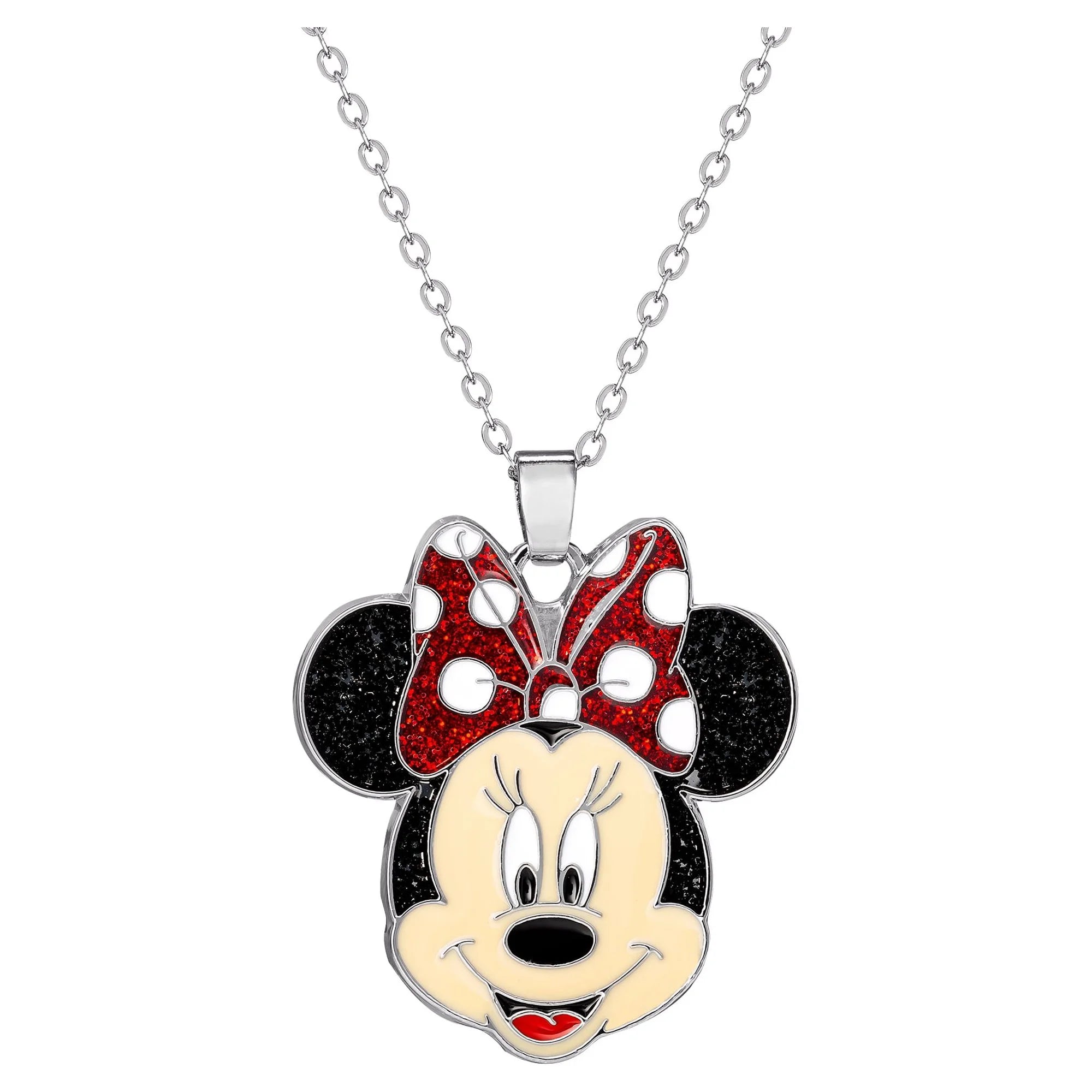 Disney Minnie Mouse Glitter Bow Pendant for Girls