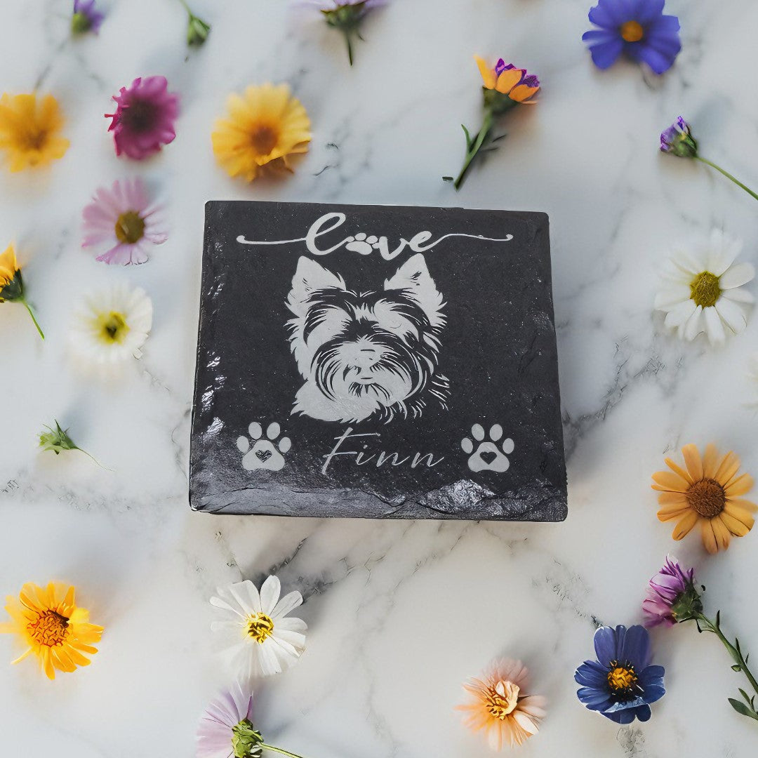 Custom Pet Photo Slate Coaster | Personalized Slate Coasters | Pet Coasters | Cute Coaster | Guest Gift Idea | Single or Multipack Slate