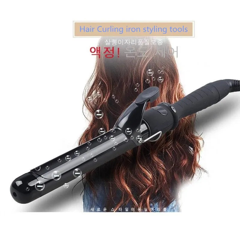 LCD Hair Curler: Professional Curling Iron Wand
