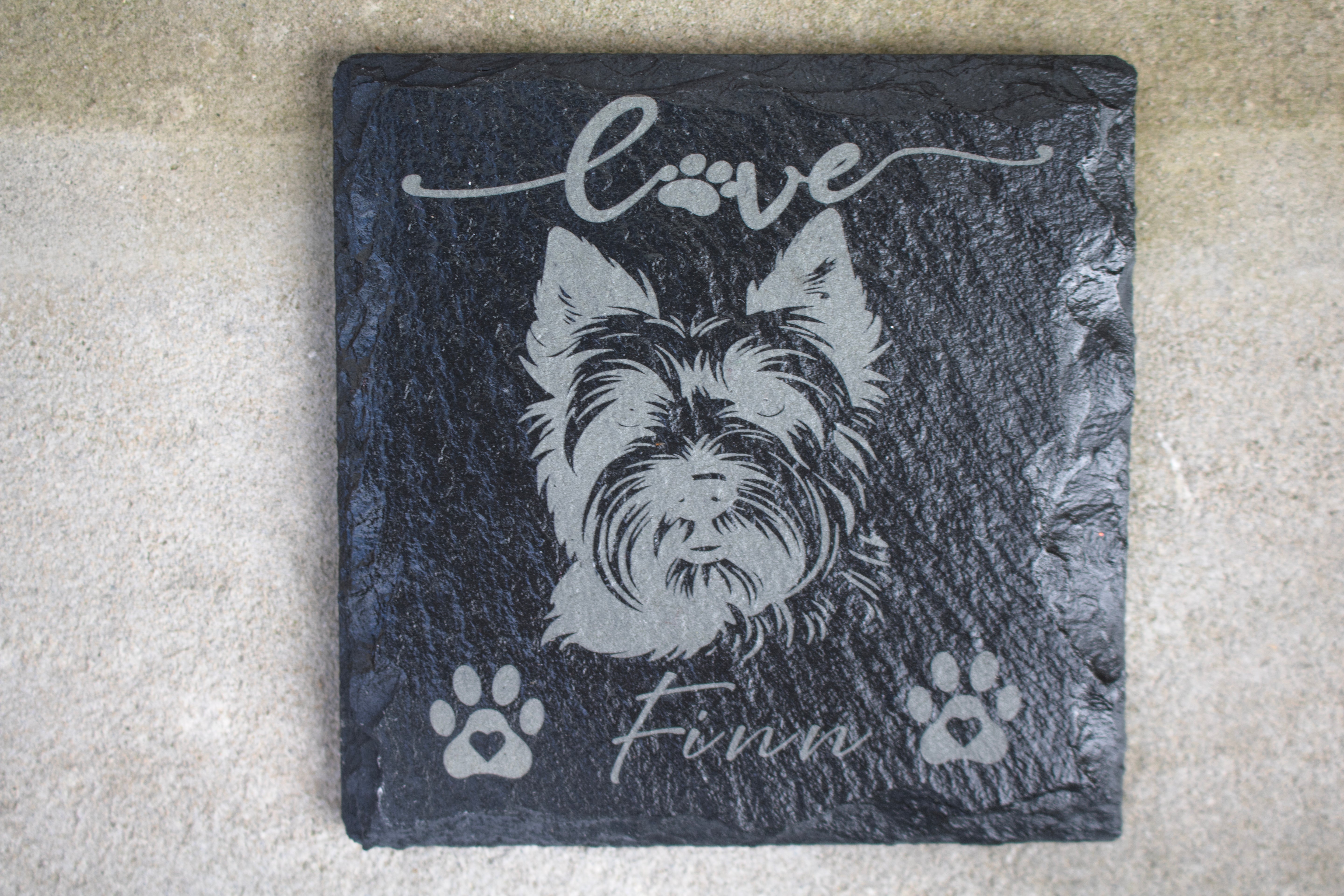 Custom Pet Photo Slate Coaster | Personalized Slate Coasters | Pet Coasters | Cute Coaster | Guest Gift Idea | Single or Multipack Slate