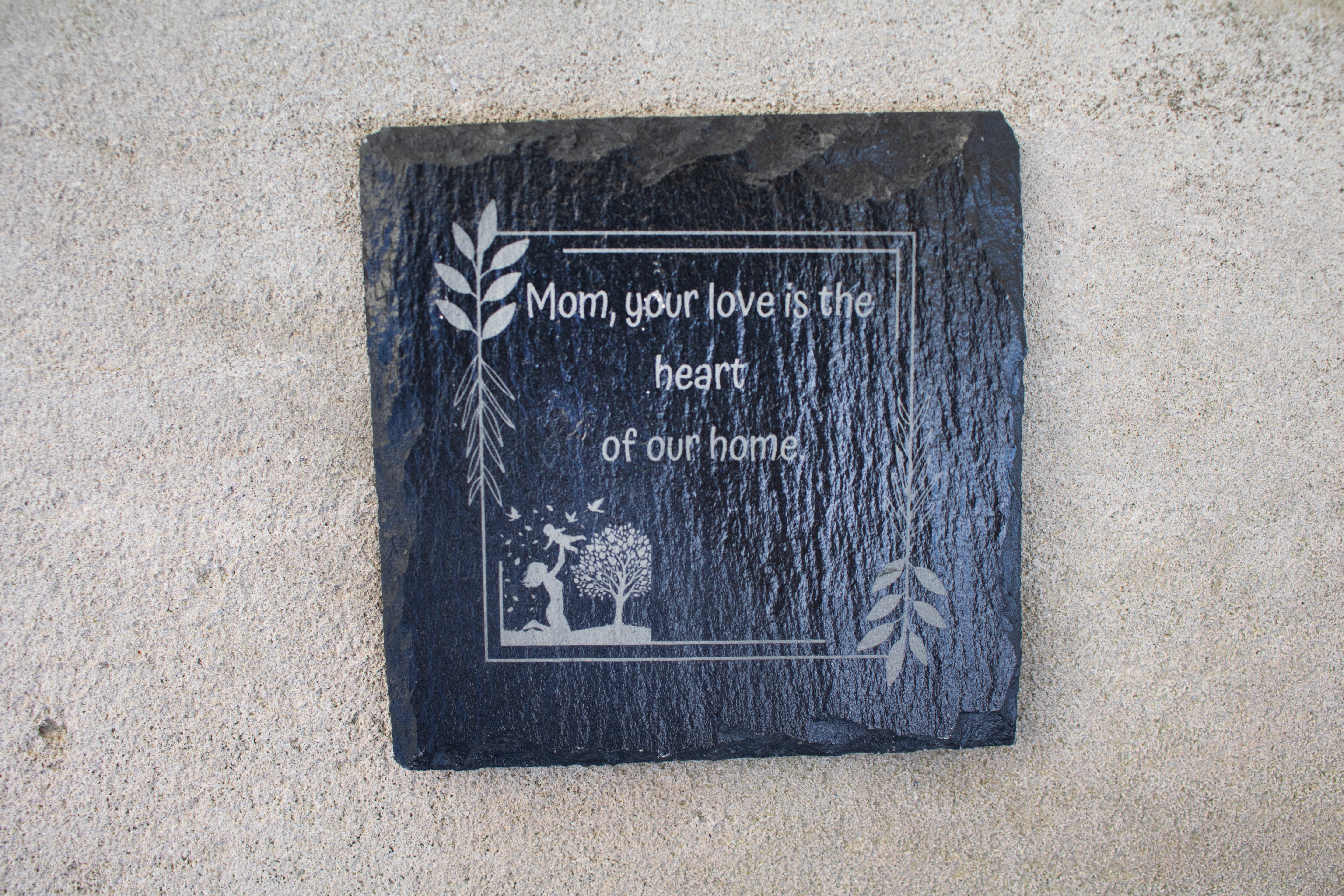 Custom Slate Coasters | Engraved Coasters | Custom Wedding Gift | Personalized Housewarming Gift Set | Monogram Stone Coasters