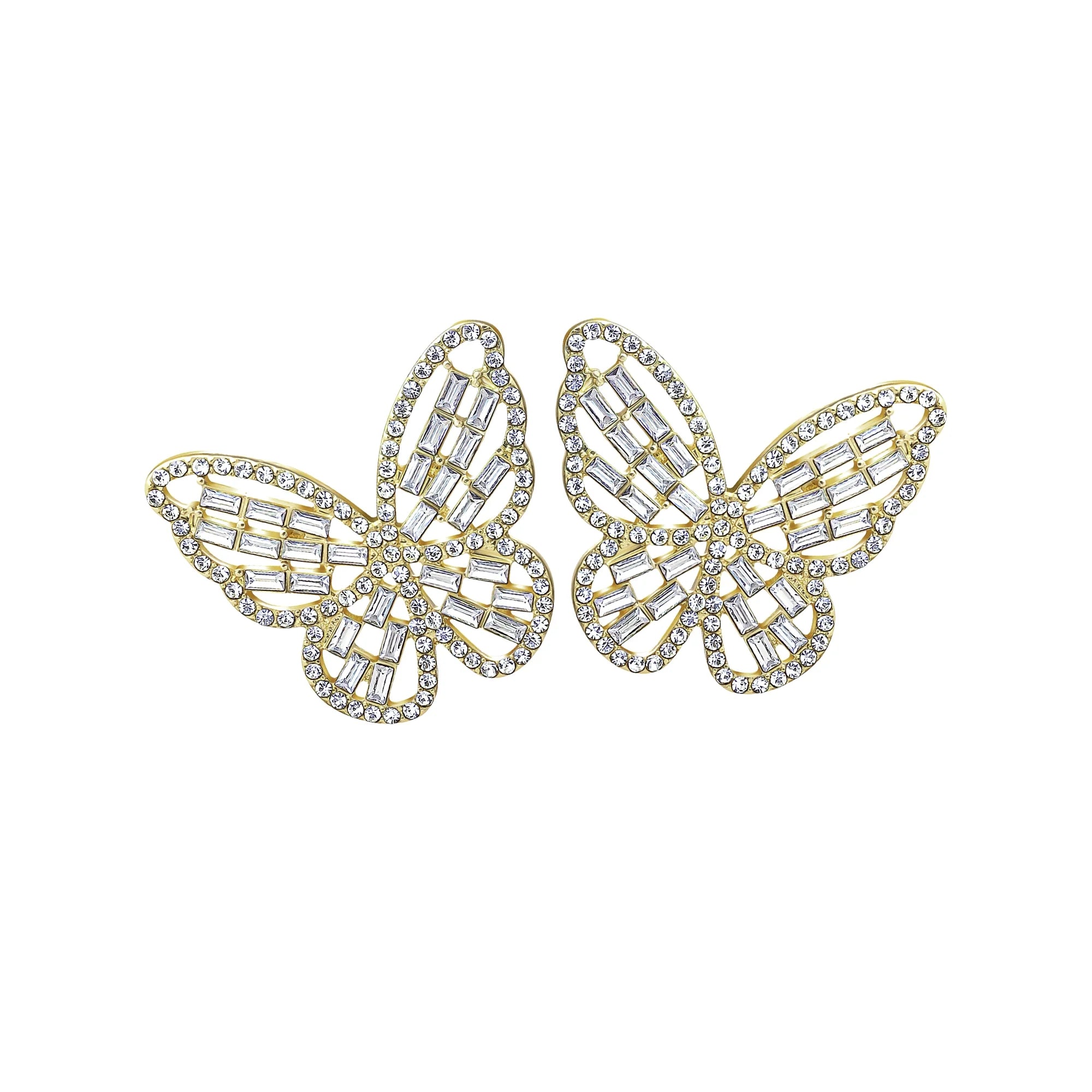 Jessica Simpson Butterfly Stud Earrings