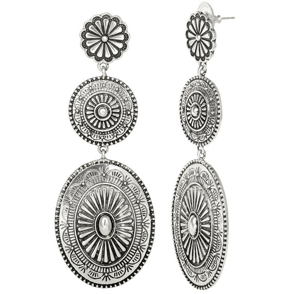 Jessica Simpson Women's Gold-Tone Fashion Metal Drop Earrings