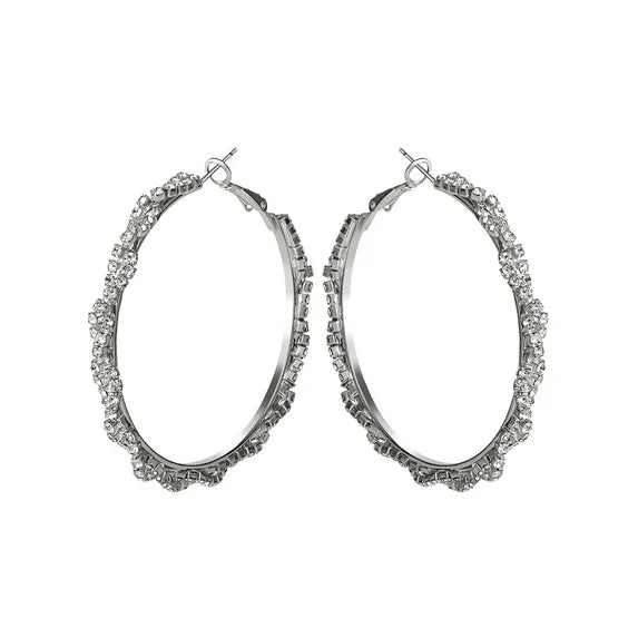 Jessica Simpson Women’s Twisted Hoop Earrings
