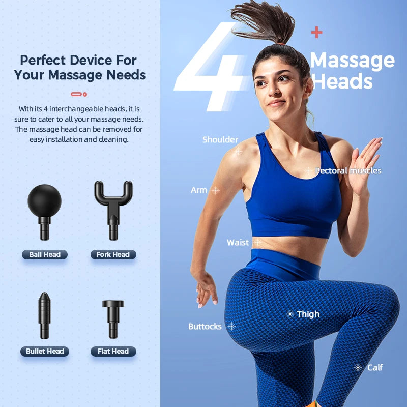 Portable Vibration Massage Gun - Deep Tissue Relaxation Mini Device