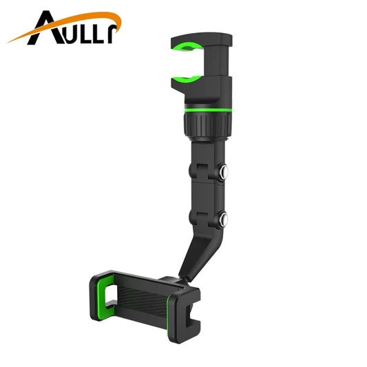 Universal Car Phone Holder | 360° Rotatable Rearview Mirror Clip Bracket - Multifunctional Seat Hanging Design