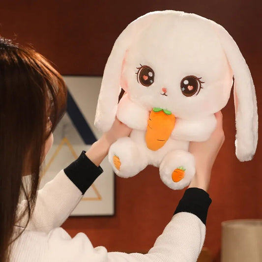 Kawaii Long Ear Rabbit Plush Pillow Big Size Bunny Dolls Stuffed Soft Animal Cushion Girls Kids Birthday Xmas Gifts
