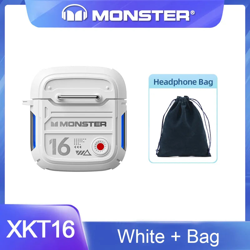Monster V5.3 Bluetooth XKT16 Earphones: Low Latency Gaming