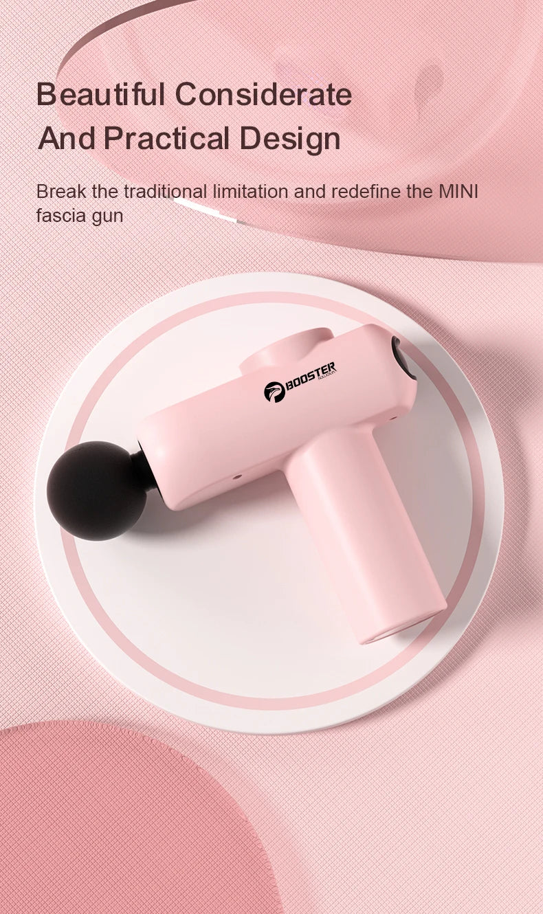 Booster Mini Massage Gun - Portable Fascia Massager for Body Pain Relief