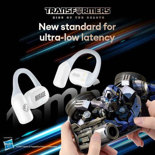 "Transformers TF-T13 Bluetooth 5.3 TWS Earhook Earphones | HiFi Stereo Noise Reduction for Sport Gaming"