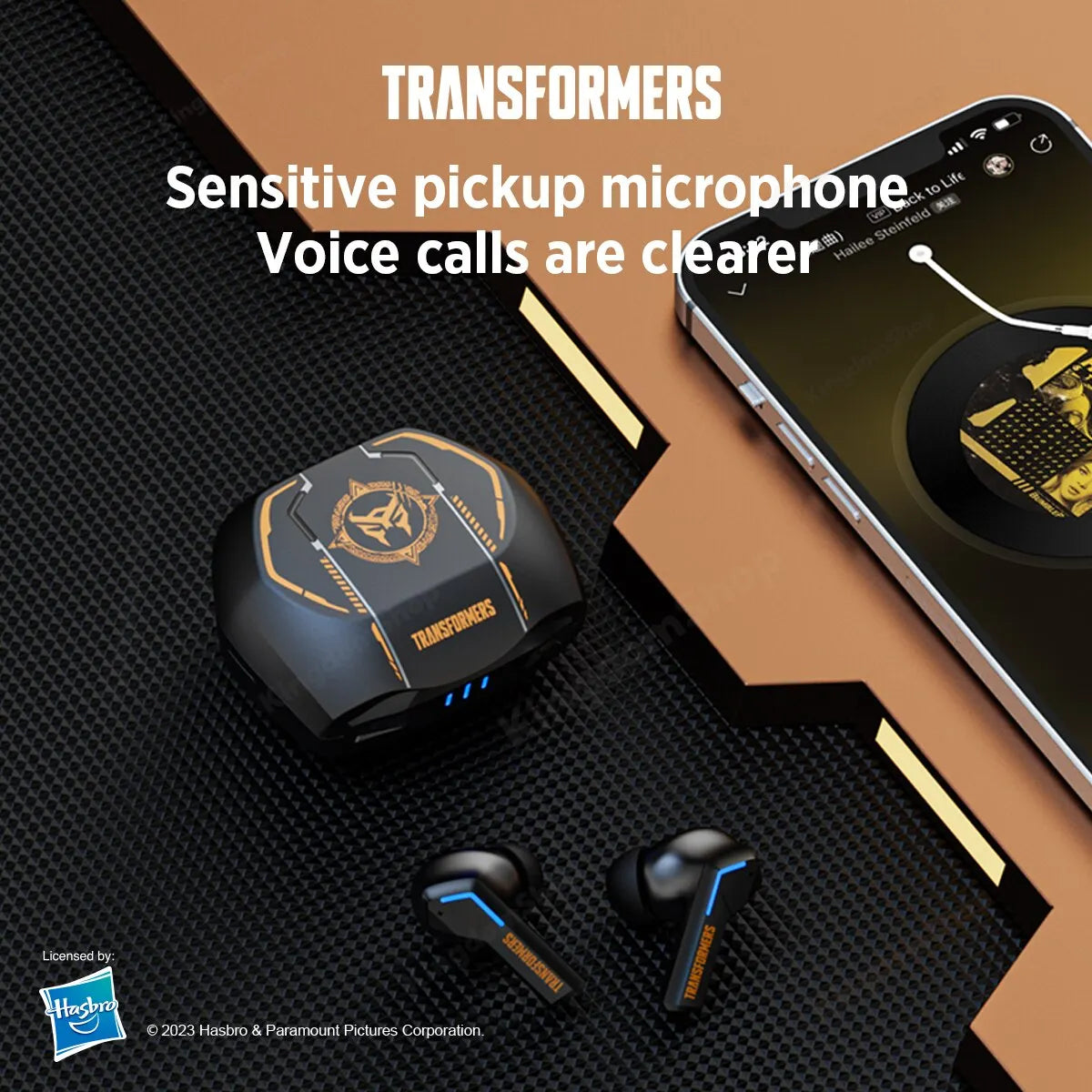 Transformers TF-T06 Wireless Gaming Earphones | TWS Bluetooth 5.3 Stereo Headset