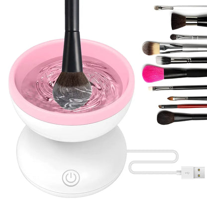 Portable Electric Makeup Brush Cleaner for Women: USB Charging