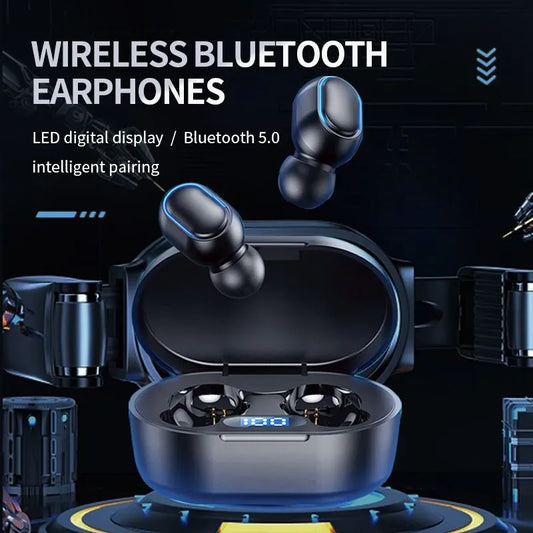 Bluetooth Earphones TWS: In-Ear, Bluetooth 5.0, Digital Display