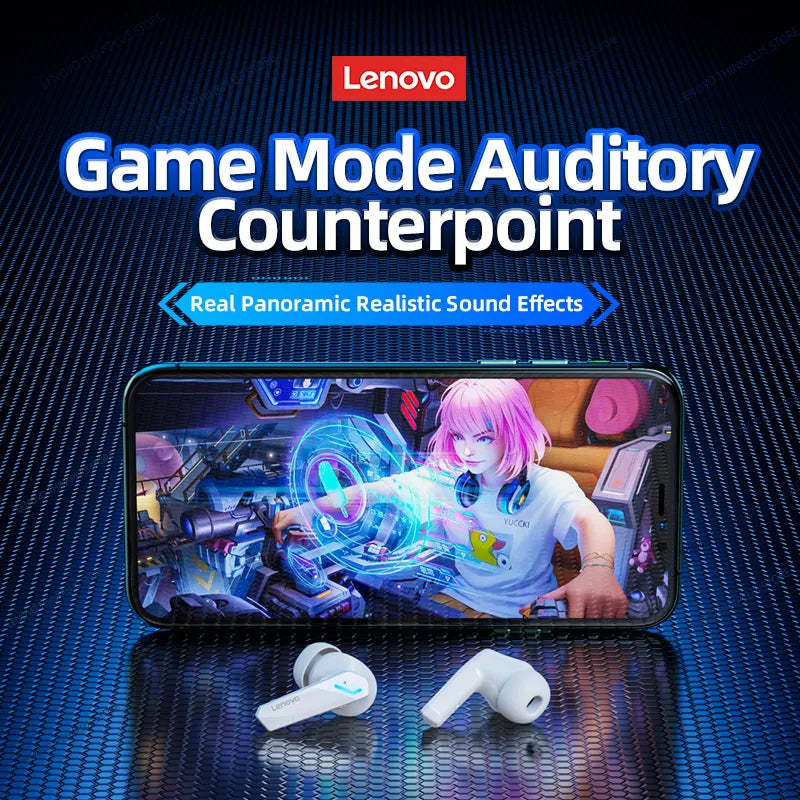 Original Lenovo GM2 Pro 5.3 Earphone: Bluetooth Wireless Gaming Headset