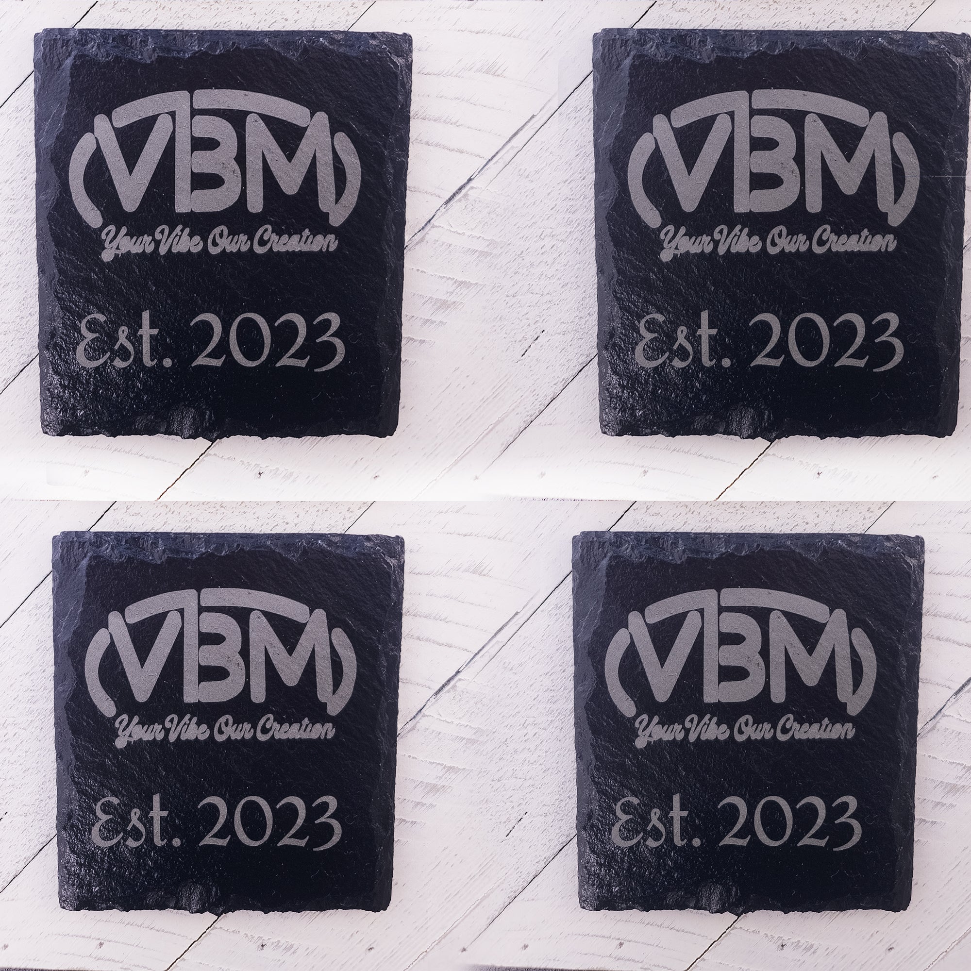 Custom Slate Coasters | Engraved Coasters | Custom Wedding Gift | Personalized Housewarming Gift Set | Monogram Stone Coasters