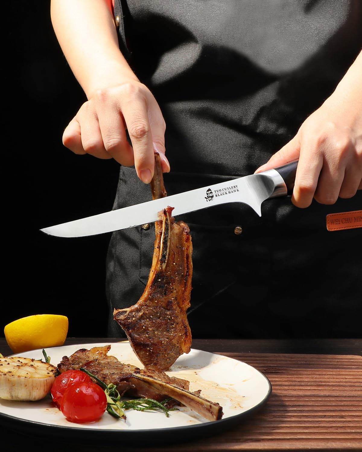 Fillet 7" Fillet Flexible Boning Kitchen Knives BLACK HAWK Mak Persona