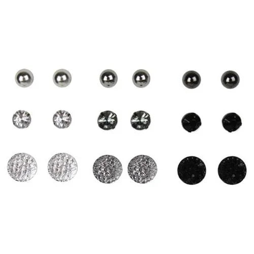 Time and Tru EB Essentials 9-Piece Multi Stud Earring Set