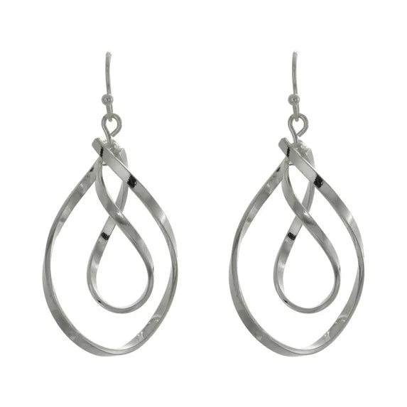 Time and Tru Women’s Twist Hoop Earrings