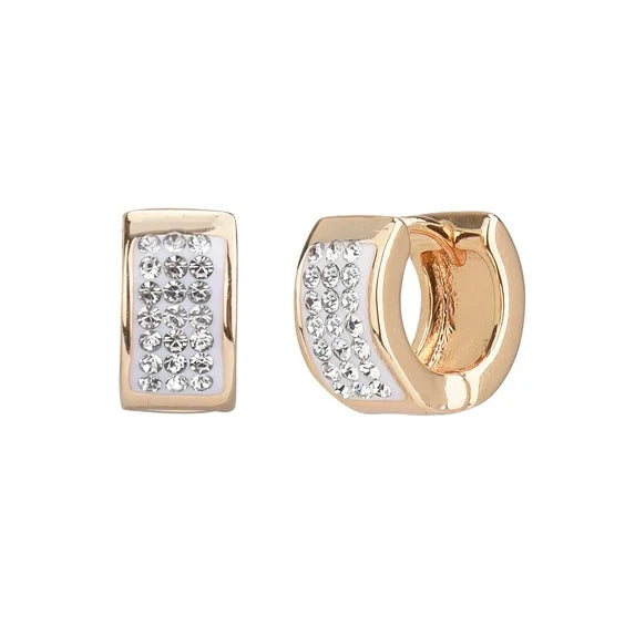 Time and Tru Women’s Gold Huggie Hoop Earrings
