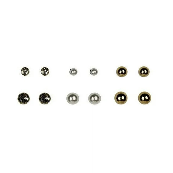 Elegant Goldtone Pearl Drop Earrings by Time and Tru