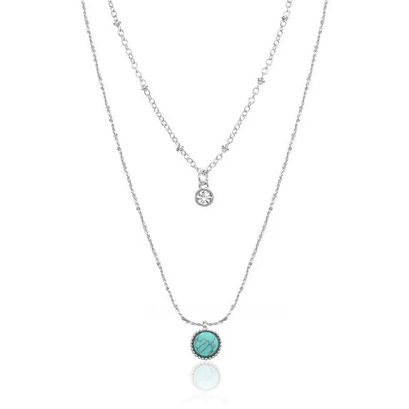 Time and Tru Women's Silvertone Layered Necklace – 1-Piece