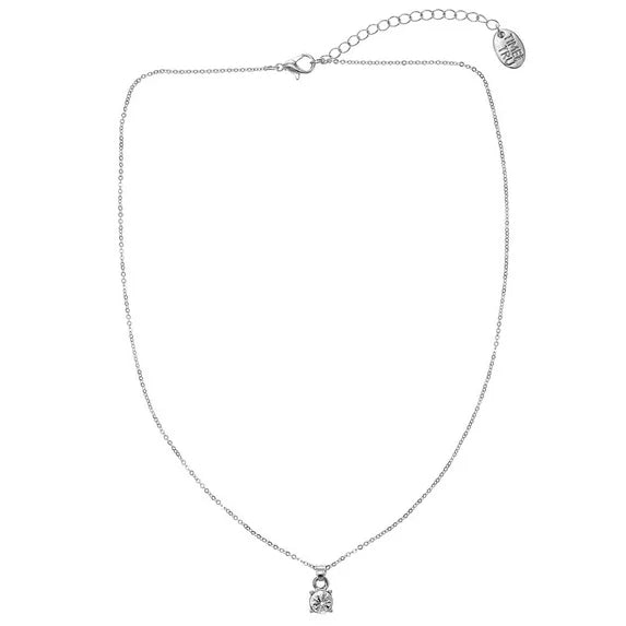 Elegant Time and Tru Women’s Solitaire Pendant Necklace