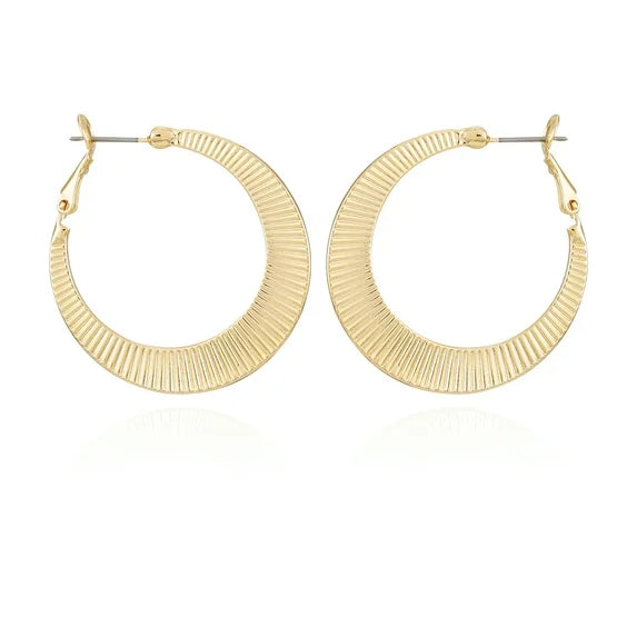 Time and Tru Women’s Large Clutchless Hoop Earrings