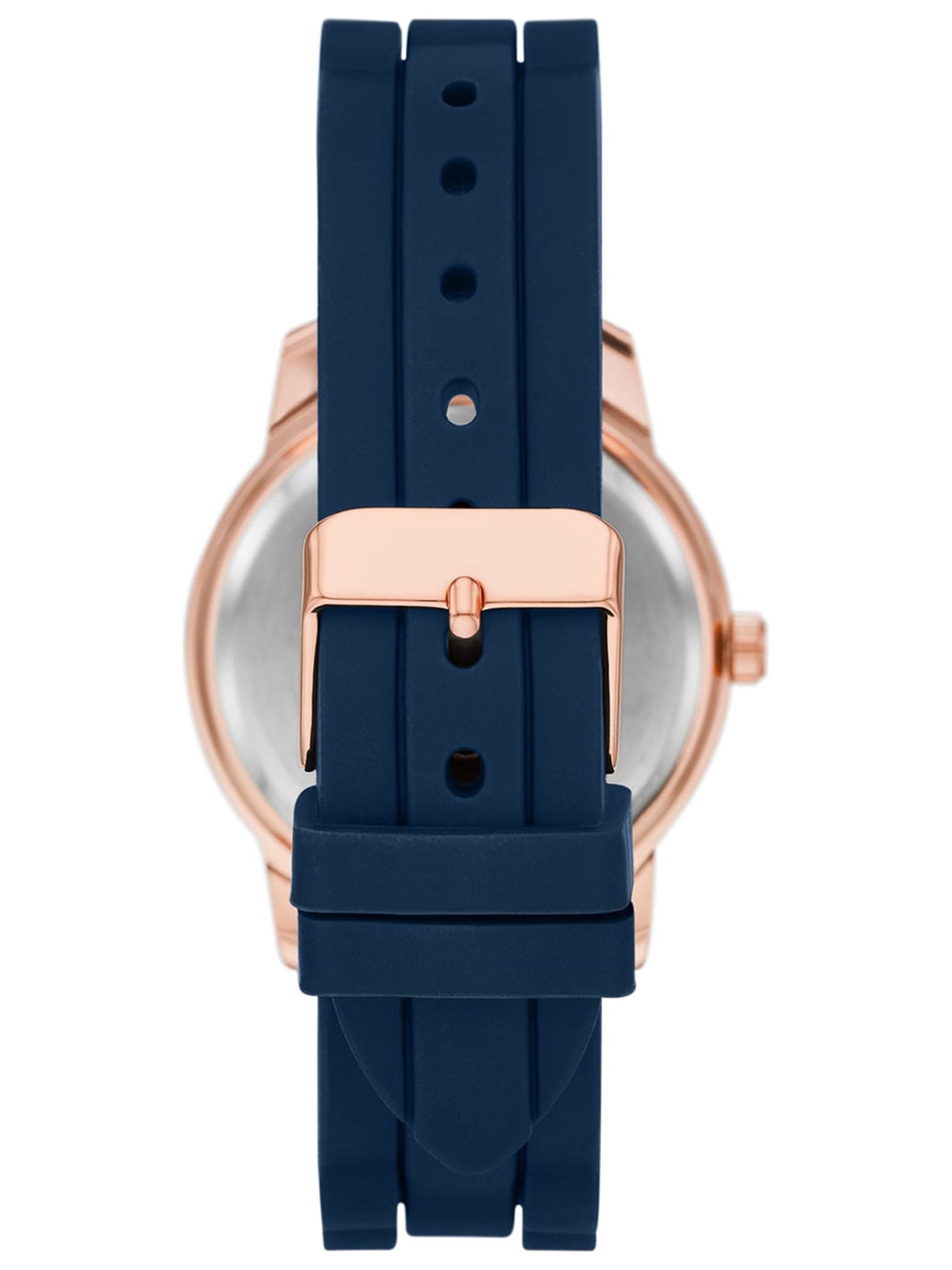 Women's Wristwatch: Rose Gold Case, Silicone Strap