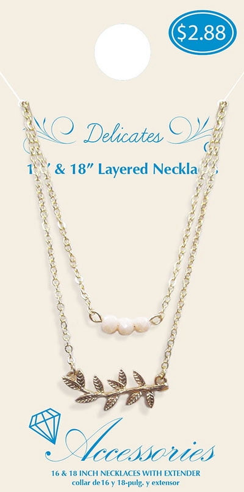 Time and Tru Women’s Gold Tone Layered Necklace