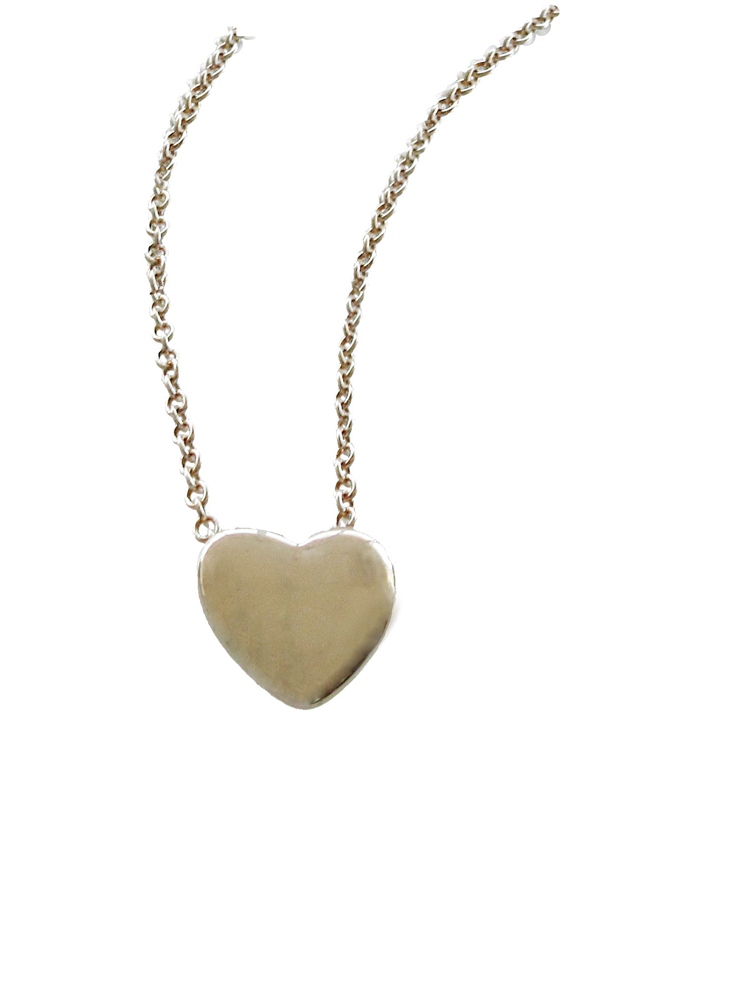 Women Gold Tone Heart Pendant – 18" + Extender