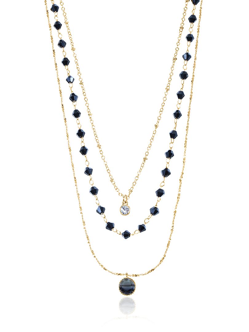 Women’s 3-Piece Goldtone Layered Necklace Set