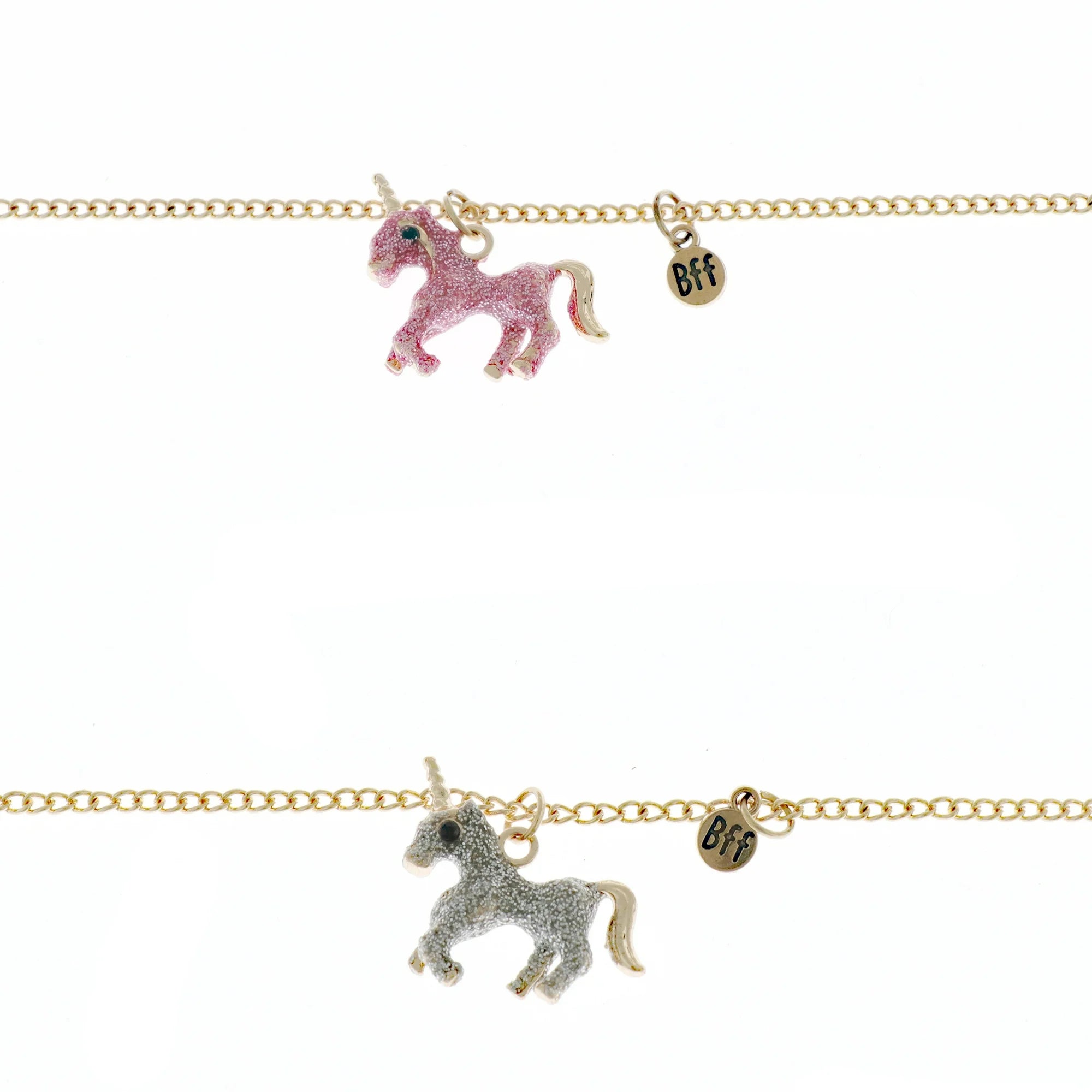 Wonder Nation Kids Glitter Unicorn BFF Necklace Set – 2 Pack
