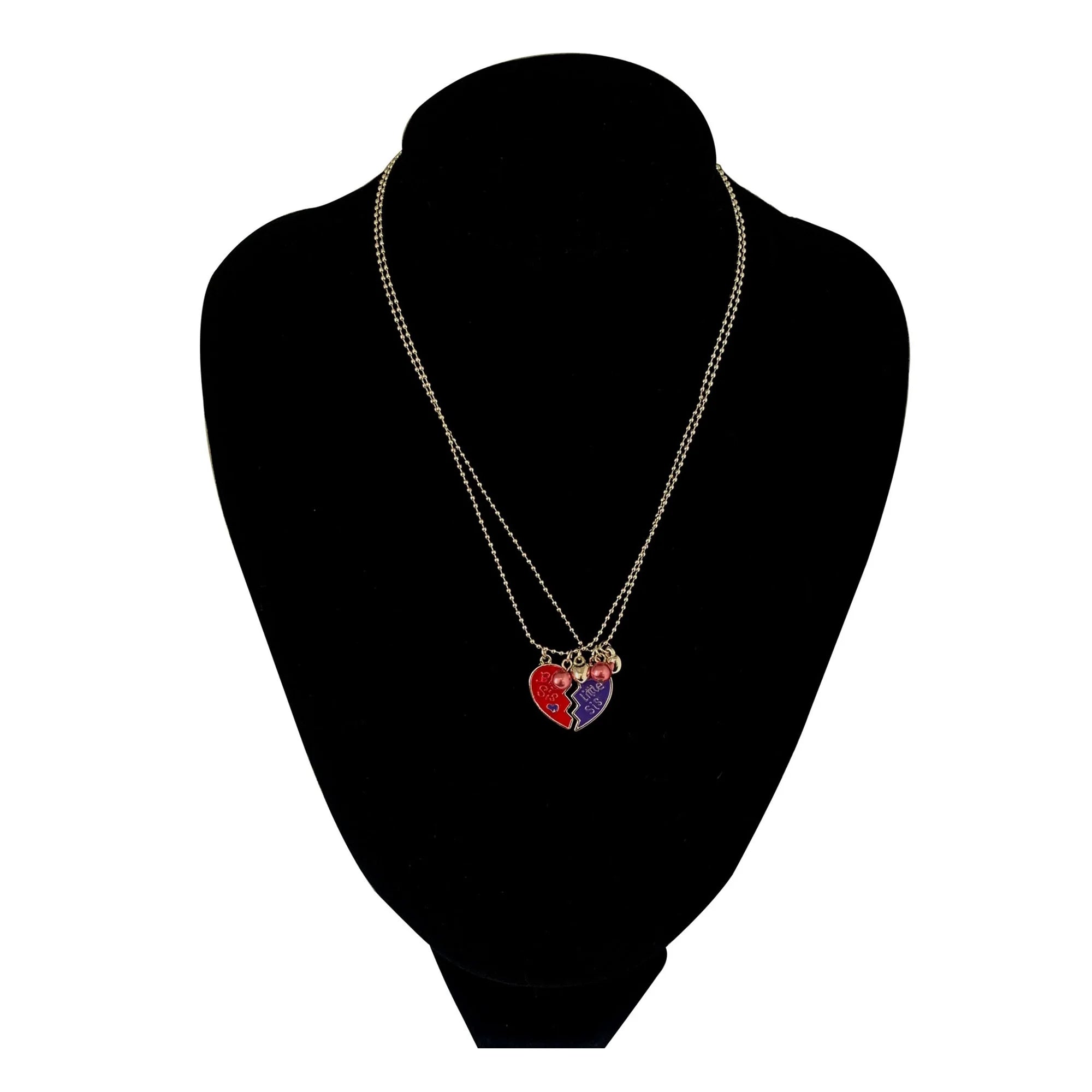 Wonder Nation Big Sis & Little Sis Necklace Set