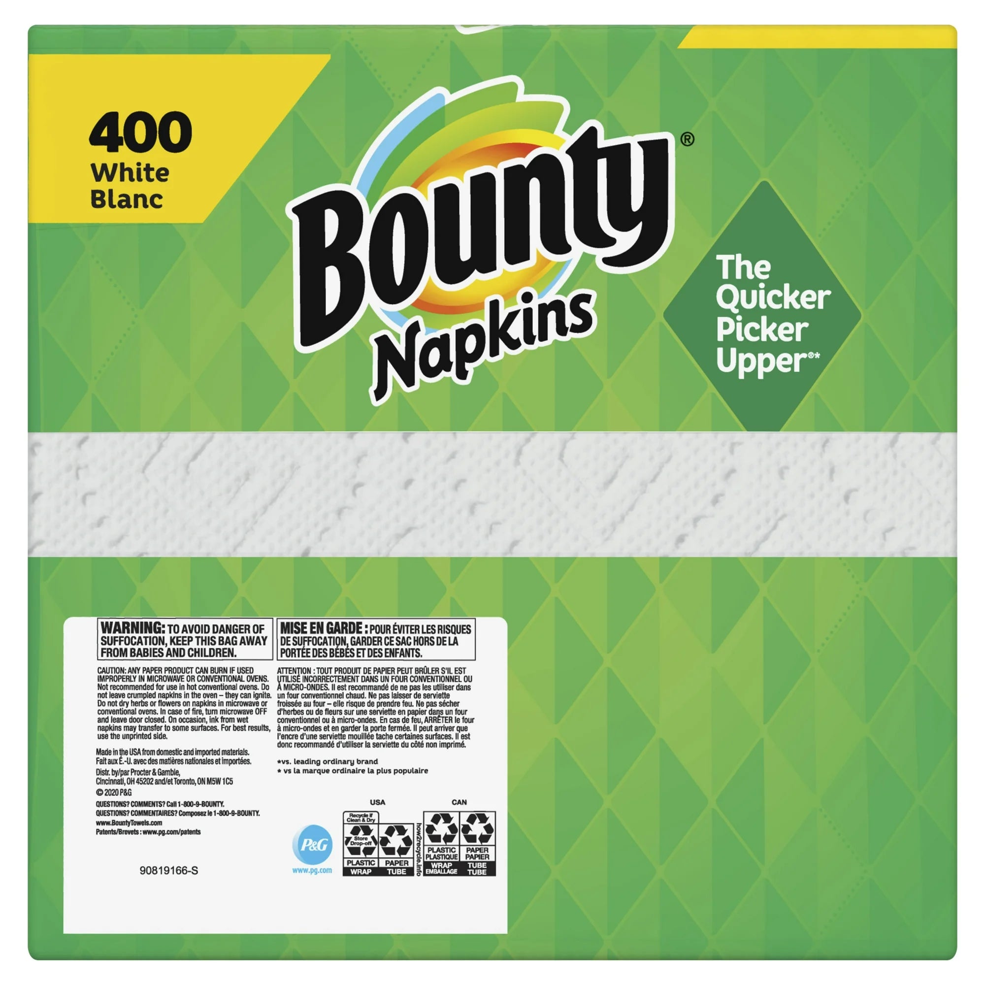 Bounty Paper Napkins, White