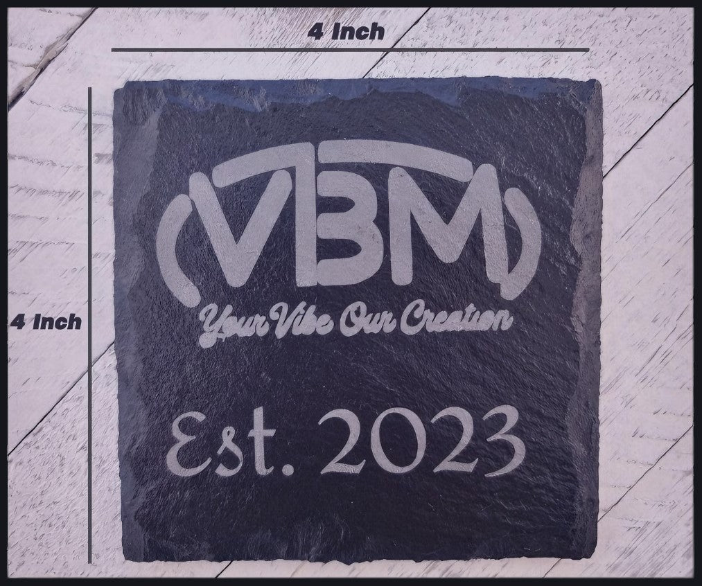 Custom Slate Coasters | Engraved Coasters | Custom Wedding Gift | Personalized Housewarming Gift Set | Monogram Stone Coasters