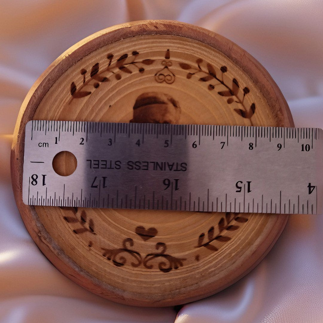 Custom Laser Engraved Name Coaster Set – Perfect for Couples, Weddings, Anniversaries, or Holiday Gifting