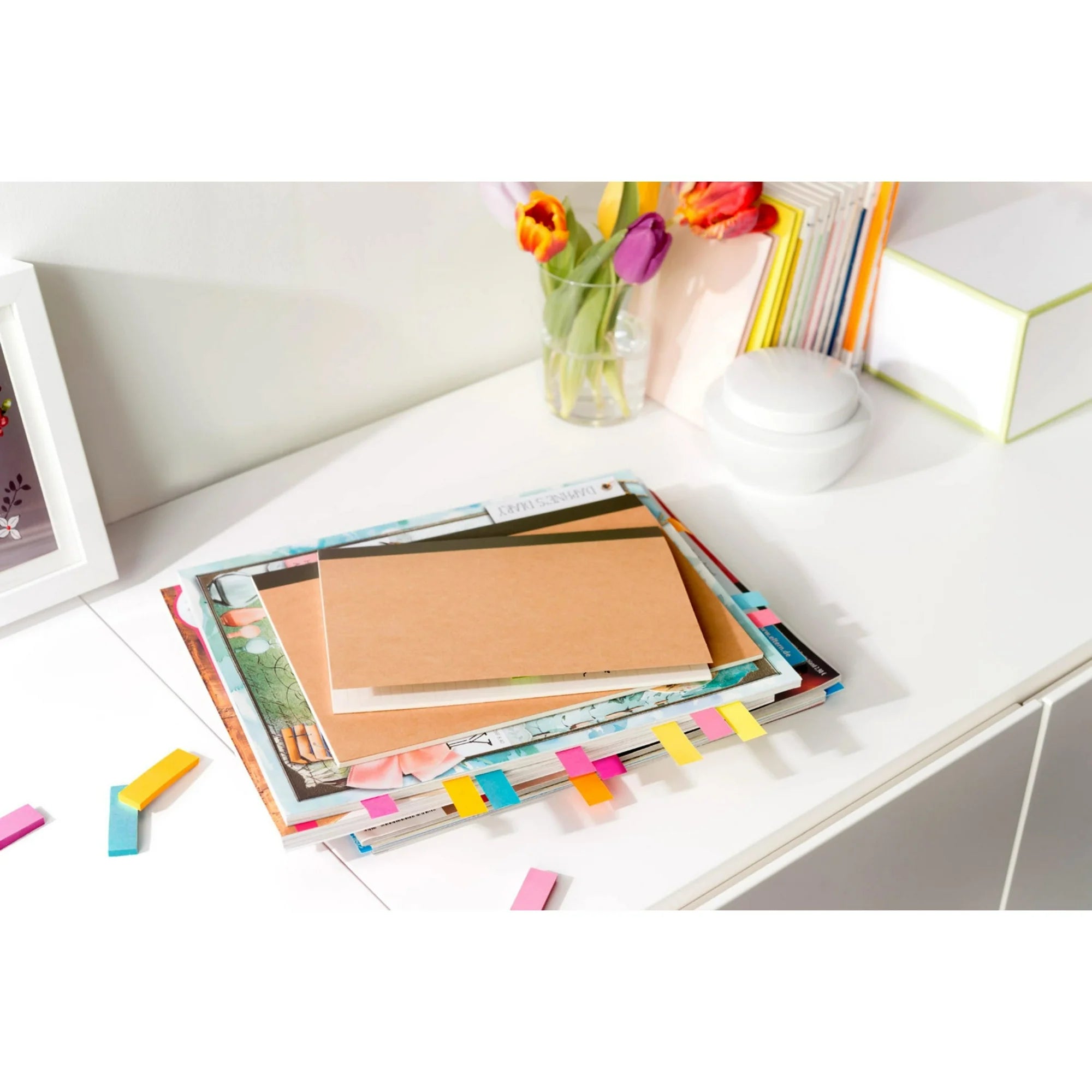 Post-it Page Markers Assorted Colors, 4 Pads