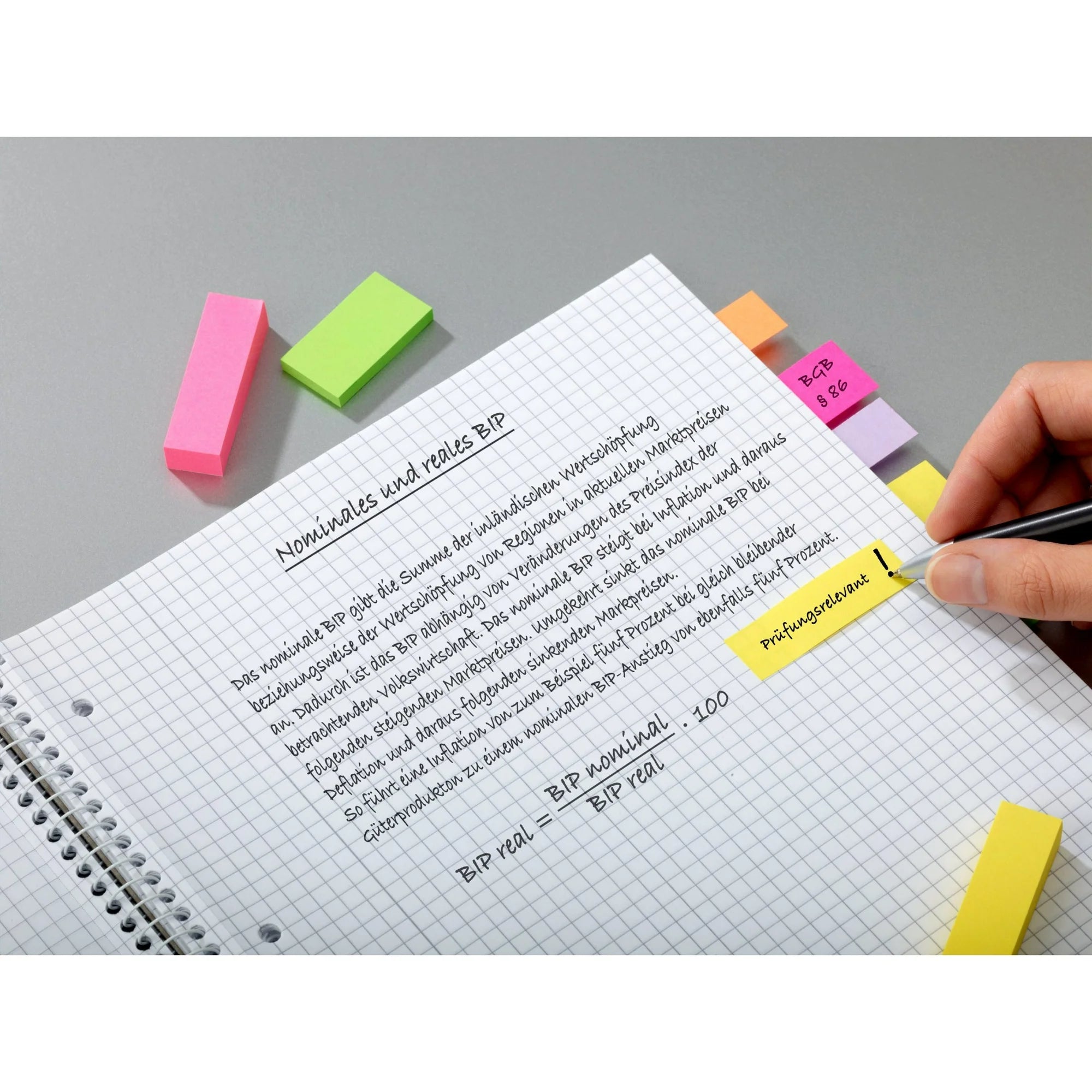 Post-it Page Markers Assorted Colors, 4 Pads