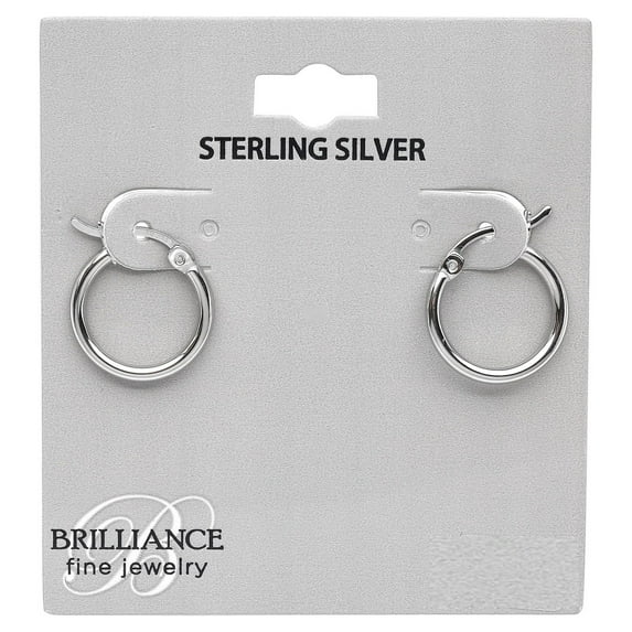Brilliance Fine Jewelry 15MM Click-Top Hoop Earrings