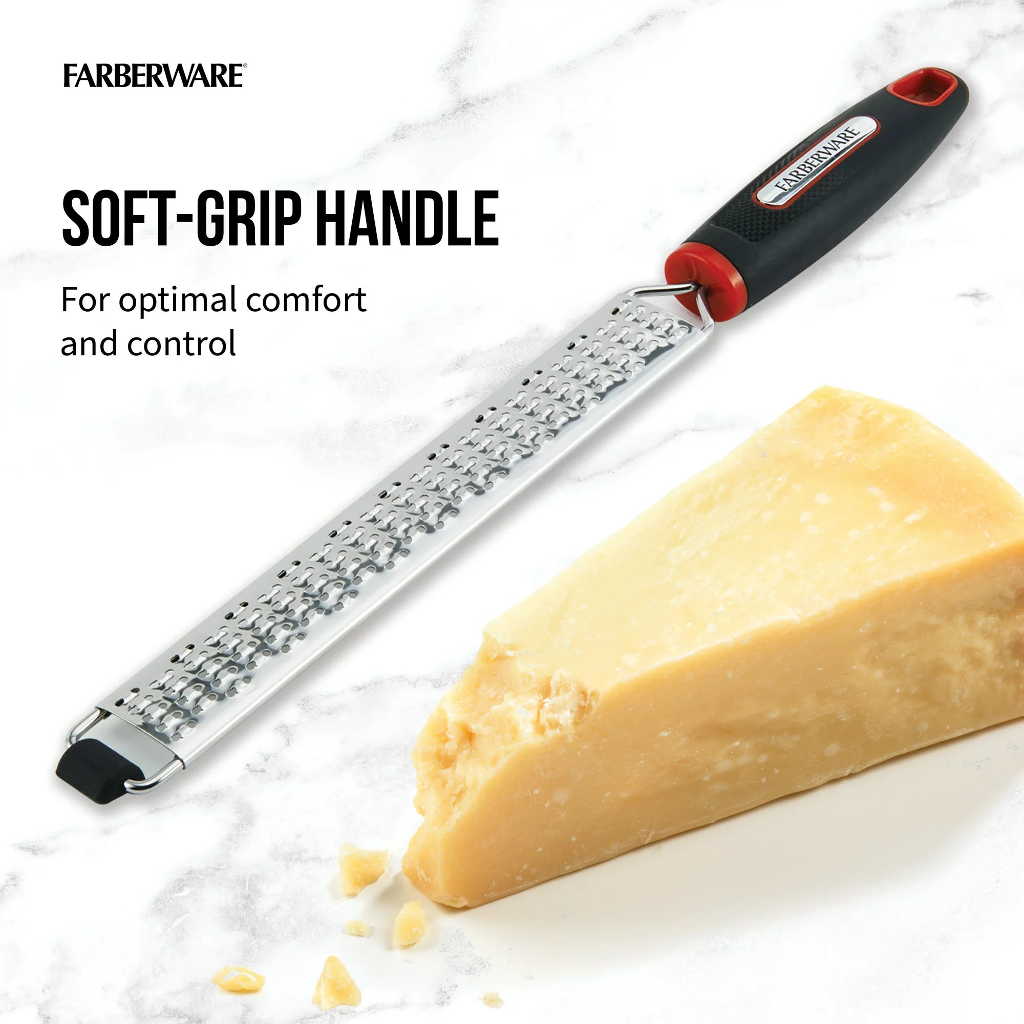 Farberware 7-Inch Zester/Grater with Soft Grips