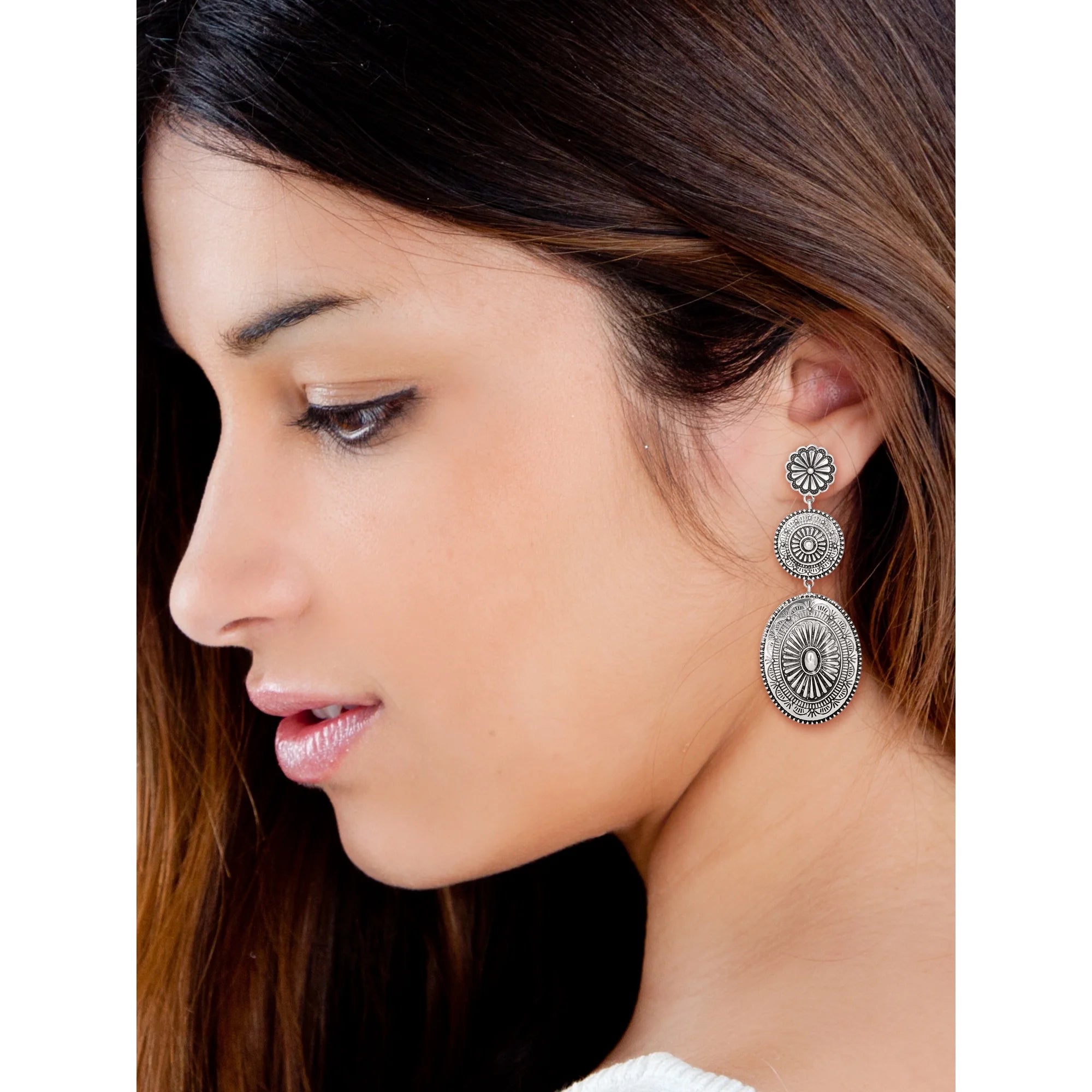 Jessica Simpson Women's Gold-Tone Fashion Metal Drop Earrings