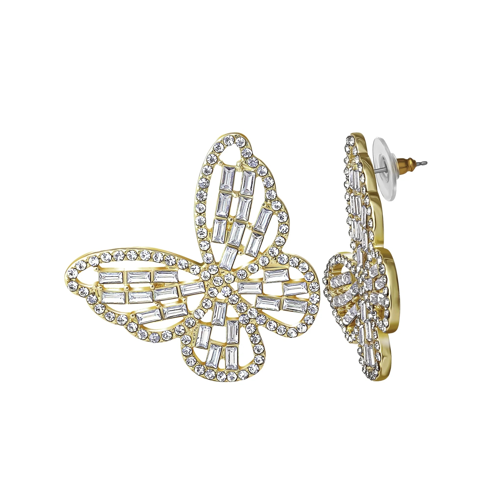 Jessica Simpson Butterfly Stud Earrings