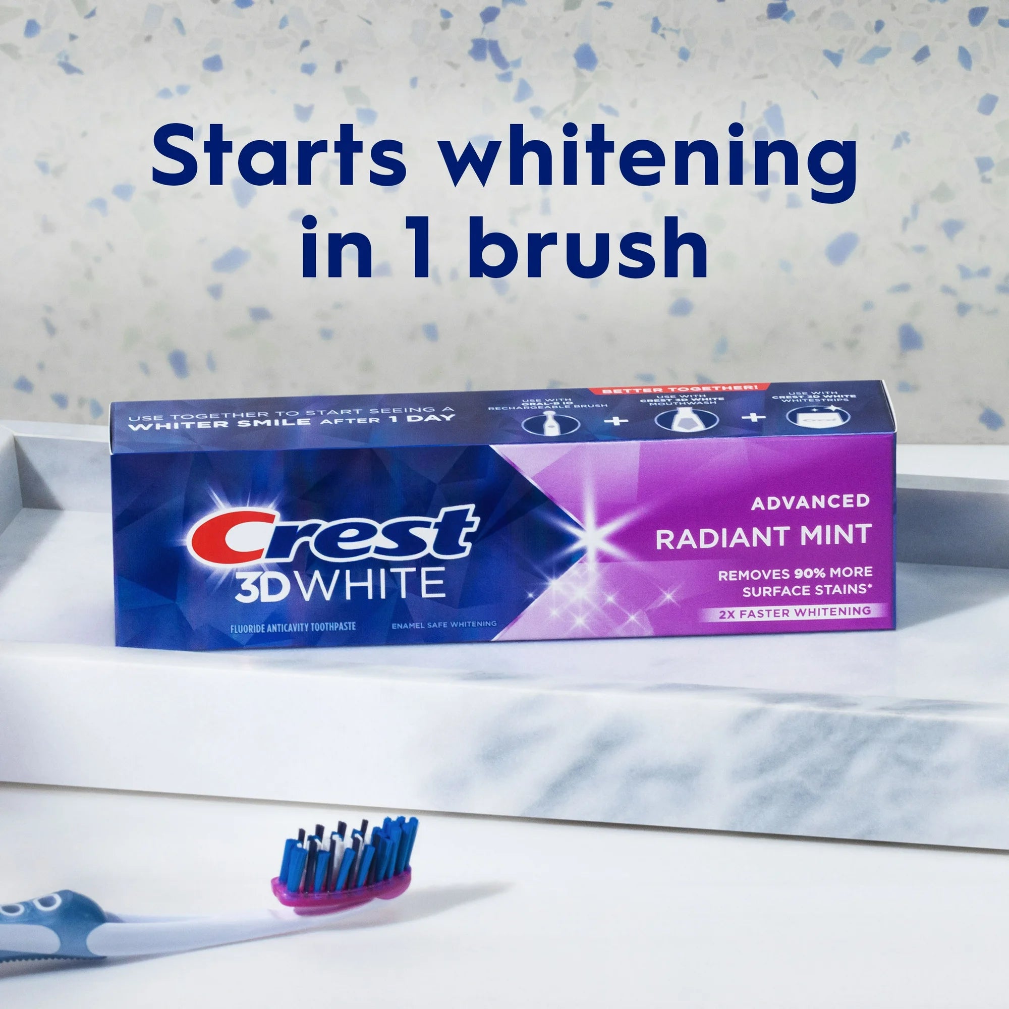 Crest 3D White Adv Toothpaste, Radiant Mint