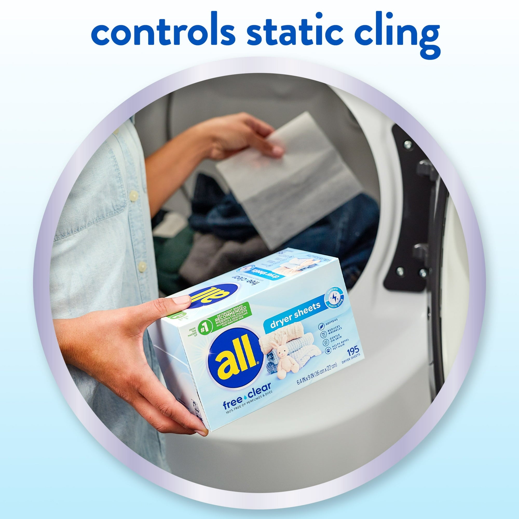 All Fabric Softener Dryer Sheets for Sensitive Skin