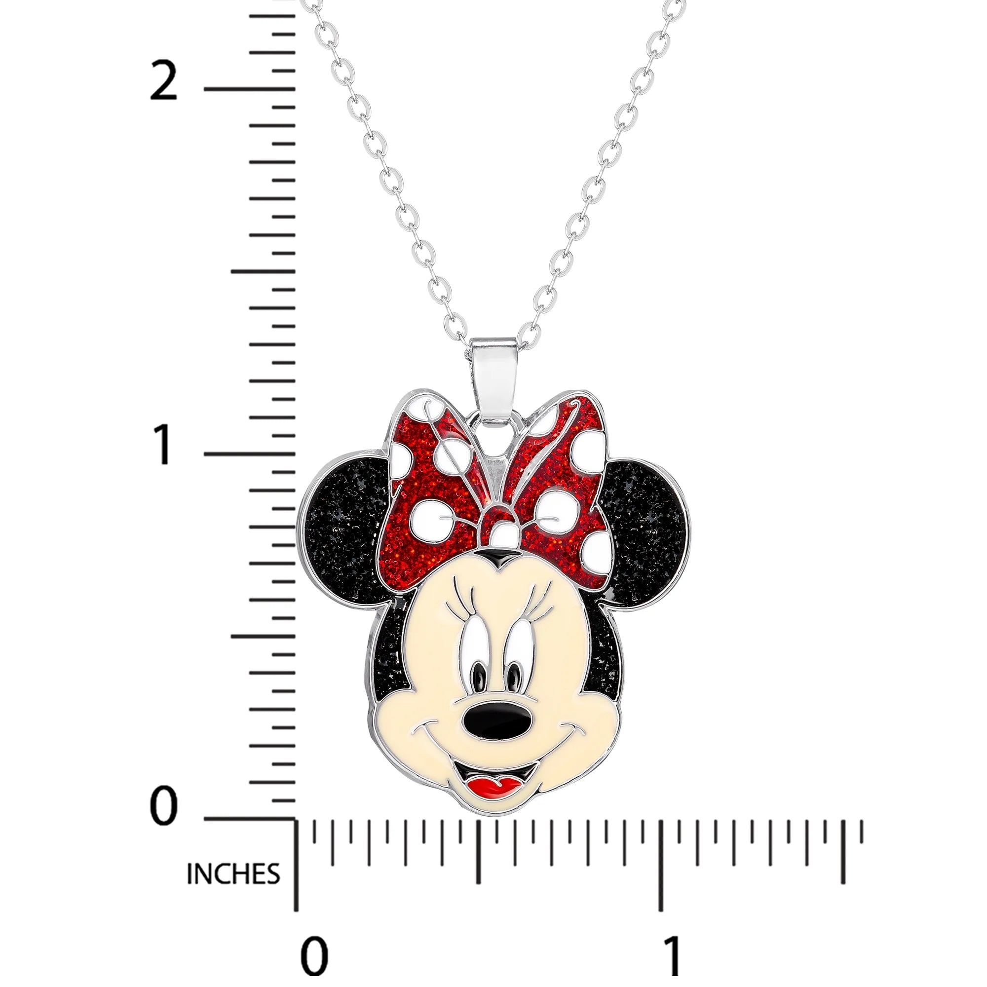 Disney Minnie Mouse Glitter Bow Pendant for Girls
