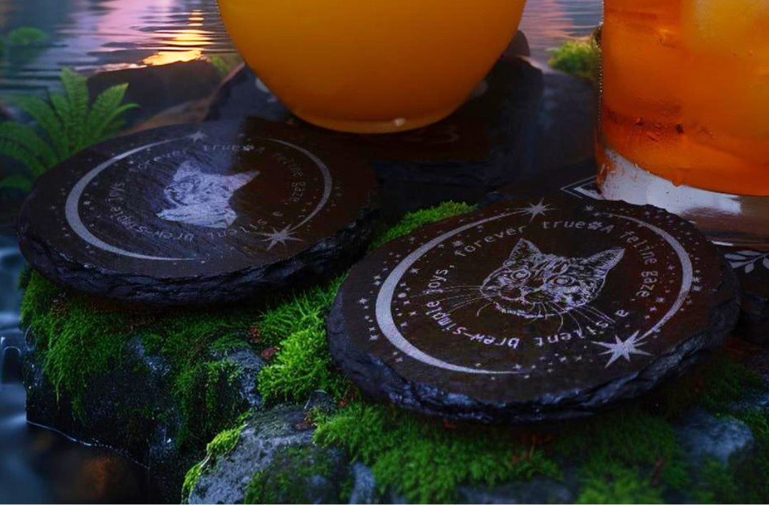 Custom Pet Photo Slate Coaster | Personalized Slate Coasters | Pet Coasters | Cute Coaster | Guest Gift Idea | Single or Multipack Slate